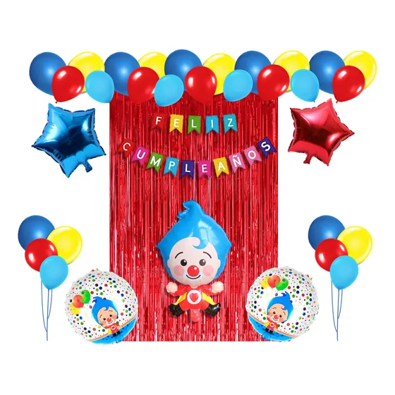 Kit Decoración Para Fiesta De Cumpleaños Temática (58 Pzas)