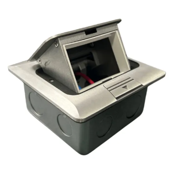 Caja De Piso Pop-up 3 Módulos Acero Cepillado Ip40 HTD-16L+ZN Crompton