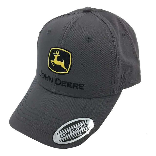 Gorro John Deere Gris Con Logo Construcción