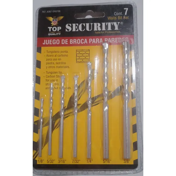 Juego De Brocas Marca Security