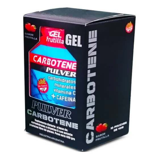 Energía Inmediata Entrenamiento Gel Carbotene Cafeína Pulver