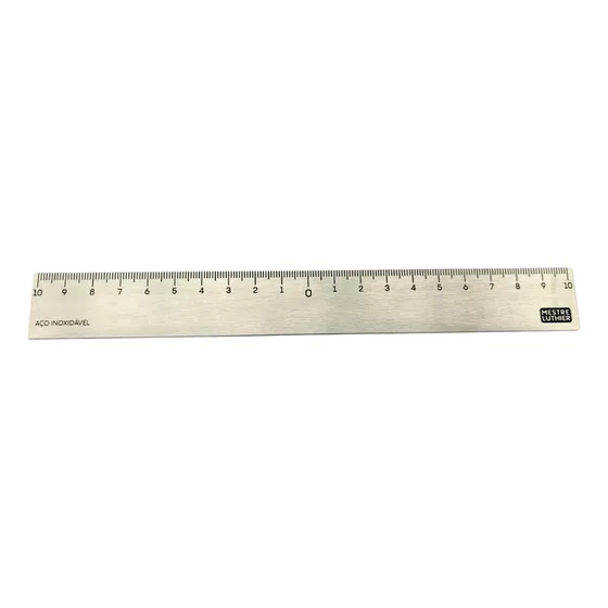 Régua Centralizadora 20cm Em Aço Inox Ao Mestre Luthier