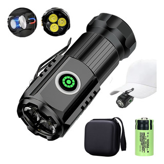 Linterna Led Con Carga Usb De 2000 Lúmenes Con Imán En La Co Linterna Led Con Carga Usb De 2000 Lúmenes Con Imán En La Co