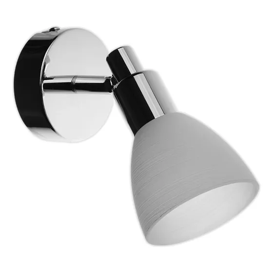 Aplique Luz Para Baño Interior Spot Cromado 1 Luz Etheos Color Plateado