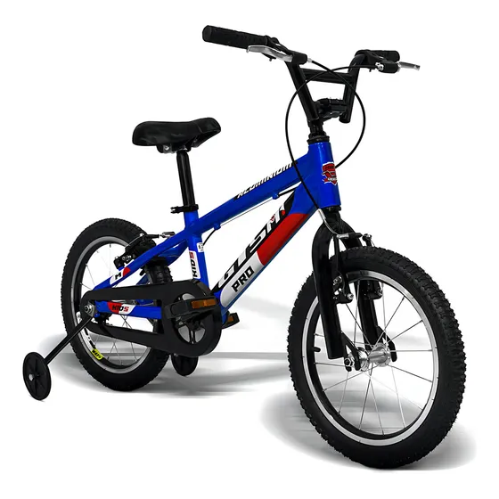 Bicicleta Infantil Gts Aro 16 Freio V-brake Com Rodas De Treinamento Tamanho Único Cor Azul GTSM1 Advanced Kids