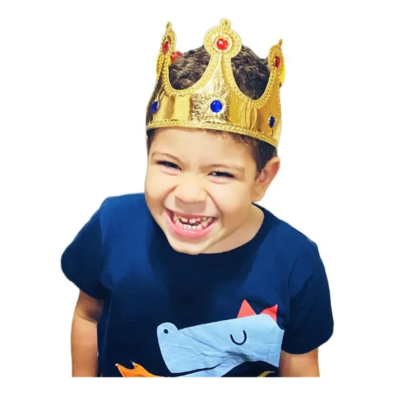 Coroa De Rei Pequeno Principe Tecido Flexivel  Fantasia 