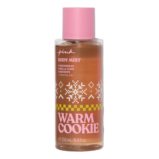 Warm Cookie Body Mist Pink Victoria's Secret Splash Navidad