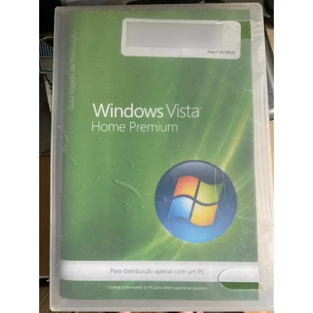 Software Microsoft Vista Office 2007 Antigo Pouco Utilizado