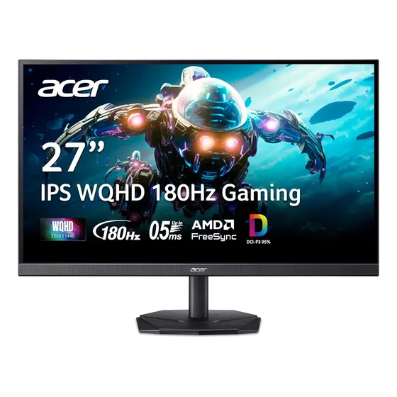 Monitor Acer Nitro 27  Kg271u N3bmiipx Ultra Hd 180hz Negro