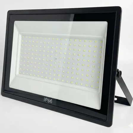 Refletor Led Luz 2000w Prova D Água Ip66 Holofote 6500k Frio 127/220v Preto Branco-frio