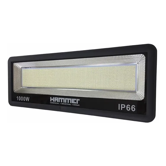 Reflector Led 1000w Multivoltaje 65k Luz Fria Uso Exterior