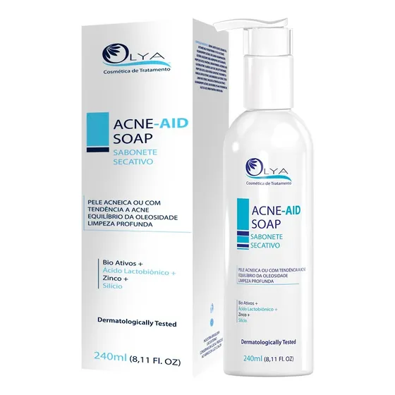 Sabonete Secativo Acne Aid 240ml Olya Cosmética Tratamento Momento De Aplicação Dia/noite Tipo De Pele Mista