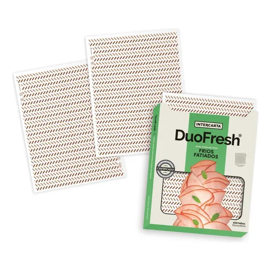 Papel Acoplado Antigordura Embalar Frios 400 Un Palha