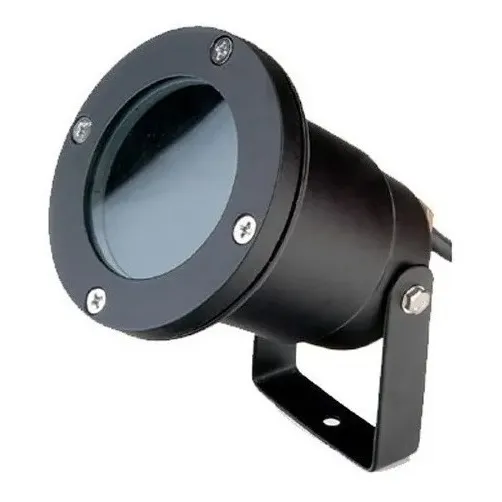  Spot Aplique Piso Aluminio Exterior C/ Dicroica Led 7w Gu10