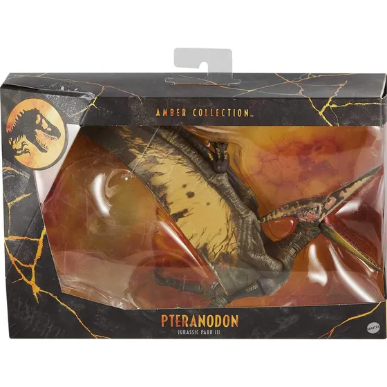 Boneco De Ação Mattel Jurassic World Amber Collection Pteran