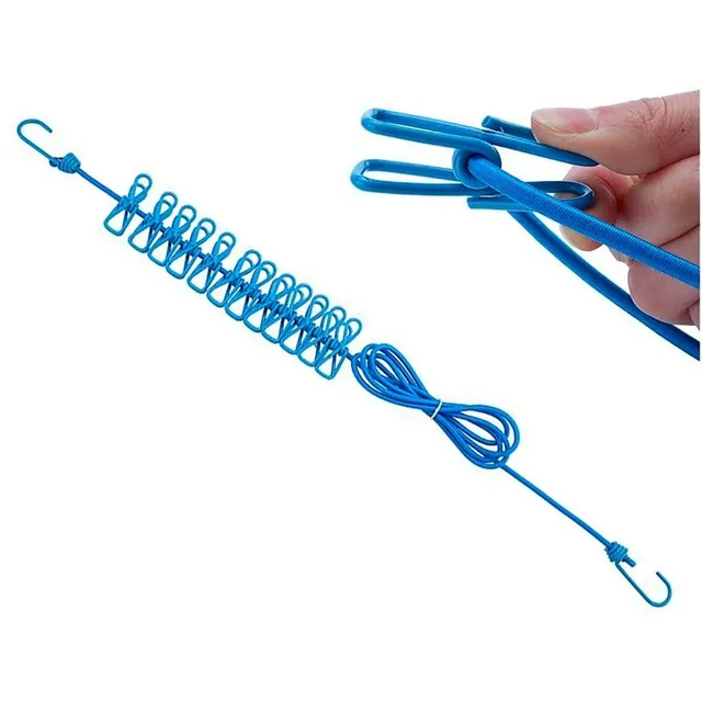 2 Tender Soga Con Broche Ropa Para Balcon Colgante Tendedero