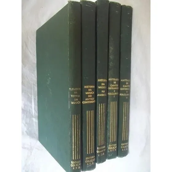 Livro Coleção Folclore Musical 5vols. Historia Musica Teoria