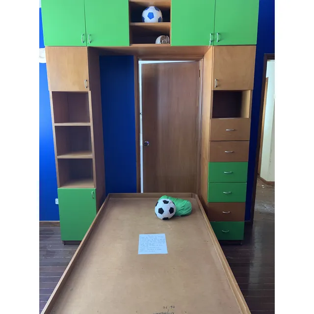 Lindo Juego De Cuarto Individual En Madera