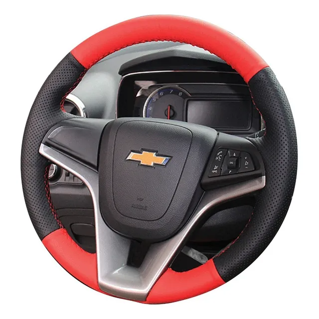 Funda Cubre Volante Chevrolet Sonic Cruze Piel Roja Genuina