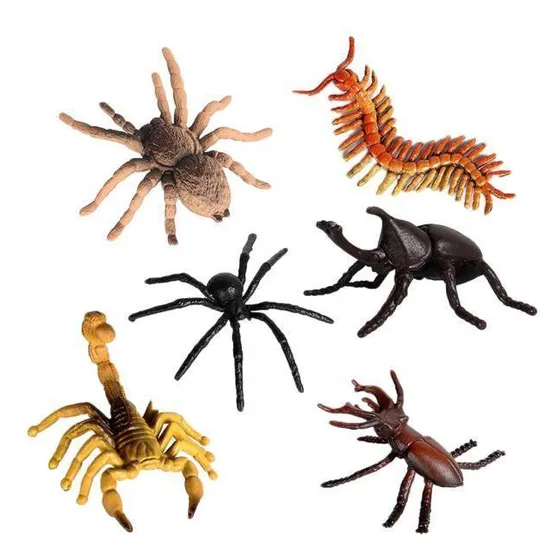 3 Bug Toy Figuras Para Crianças Meninos Modelo De Plástico
