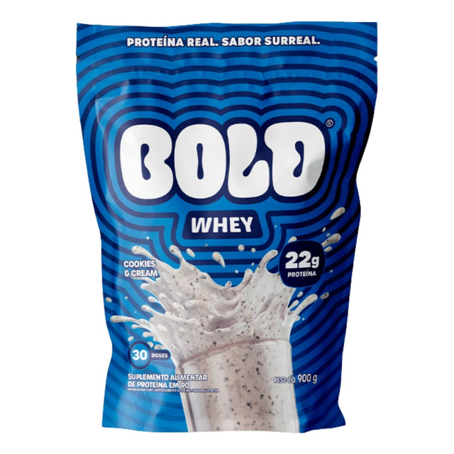 Bold Whey Cookies & Cream Refil 900g Sabor Cookie & Cream Bold Whey Cookies & Cream Refil 900g Sabor Cookie & Cream