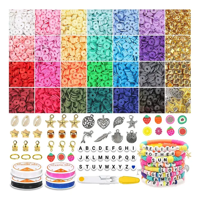 Kit Set Bisuteria Para Pulseras Manillas Joyas Niñas 6531pcs