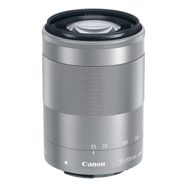 Lente Zoom Canon Ef-m 55-200mm F/4.5-6.3 Stm Plata
