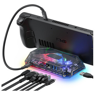 Estación De Acoplamiento Jsaux Rgb Para Steam Deck Go, Docki Estación De Acoplamiento Jsaux Rgb Para Steam Deck Go, Docki