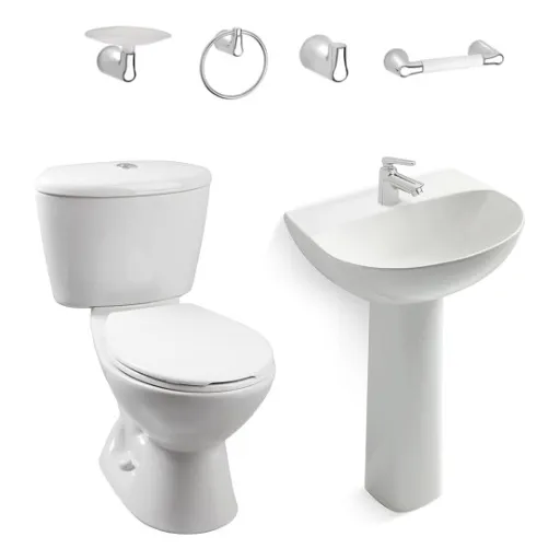 Combo Sanitario Corona Manantial Blanco