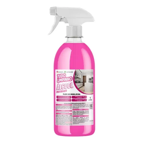 Álcool Perfumado Limpador Fragrância Glamour Tudo Limpinho