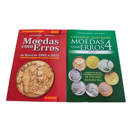 Kit Catálogos Moedas Com Erros 2023 + 2025