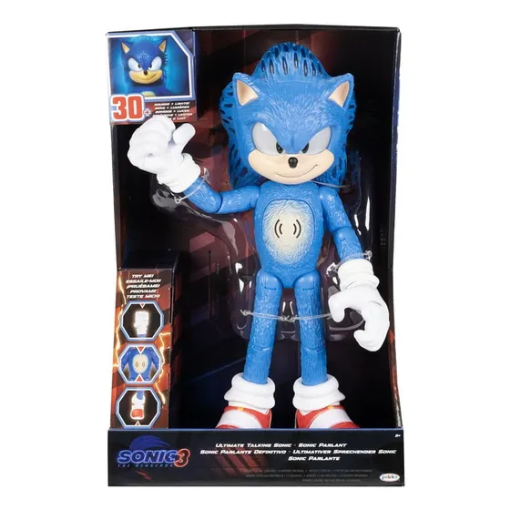 Muñeco Articulado Sonic Hedgehog C Luz Y Sonido 30cm P Niños