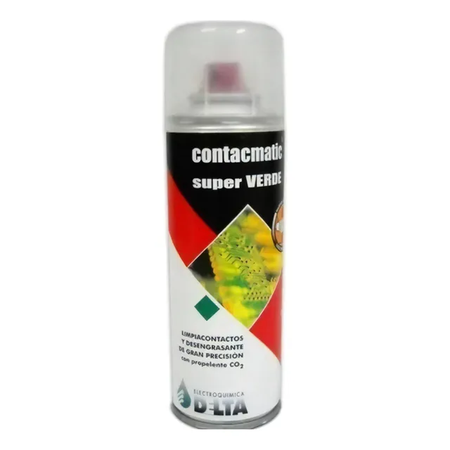 Limpiacontactos Contacmatic Super Verde 225grs Pulsador