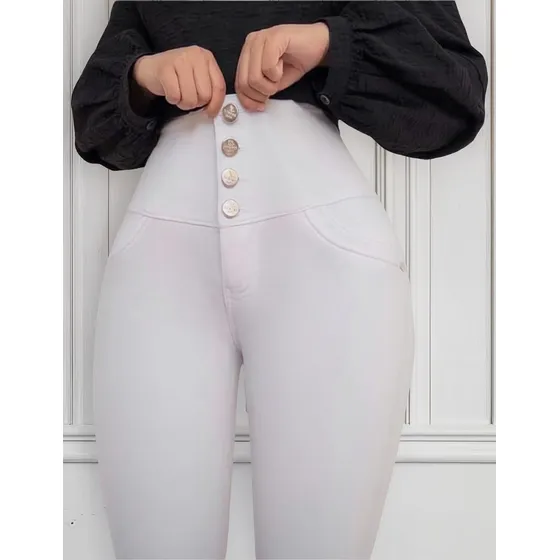 Jeans Fajero 4 Botones, Push Up (nieves Original)