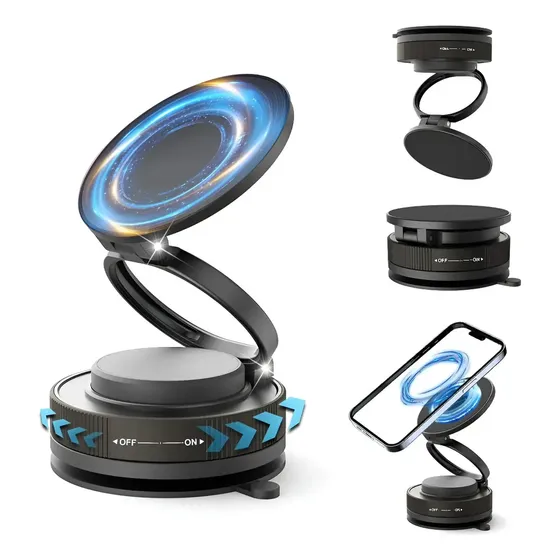 Soporte Magnético Para Celular En Auto, Base Iman Universal 360 Grados Girable Para Coche, Soporte Giratorio Para iPhone Y Móvil Con Imán Fuerte