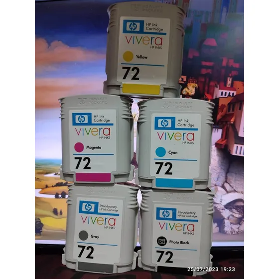 Cartucho De Tinta Plotter Hp 72 Cyan C9398a Caracas Vacio