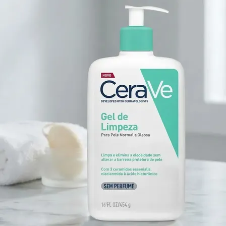 Gel De Limpeza Facial Pele Oleosa 3 Ceramidas E Niacinamida Cerave 454g