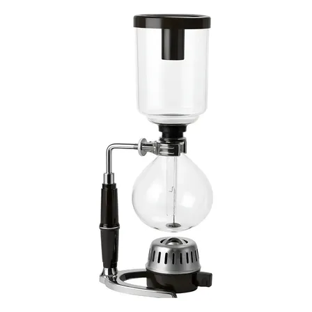 Cafeteira Sifão 5 Cup Café Barista 5 Xicaras Tipo Hario Preto