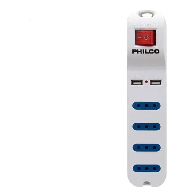 Extension Xt41 Usb 4 Pos Blanco Philco