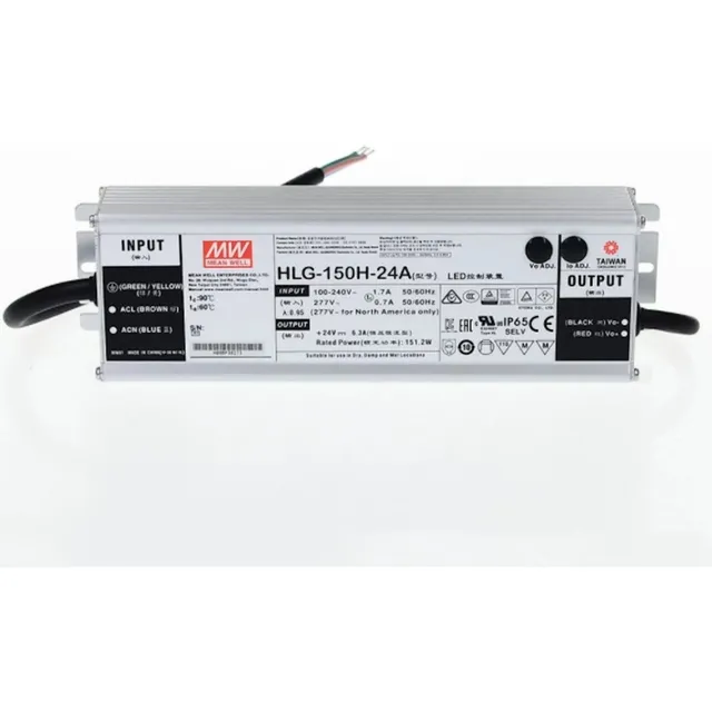 Fuente De Alimentación Mw Led 24vcd 150w Ip65 HLG-150h-24a