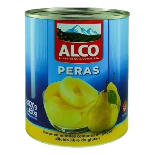 Pack Lata De Peras En Mitades Alco 820g X 12u - Ma