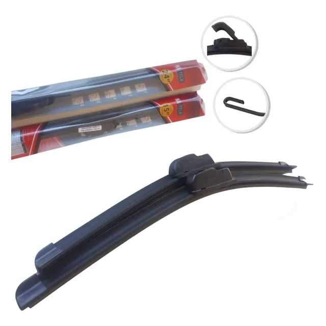 Par Palhetas Limpador De Parabrisa Silicone Todos Os Carros