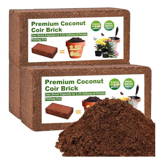 Fibra De Coco Orgánica, 3 Piezas, Ladrillos De Coco Comprimi