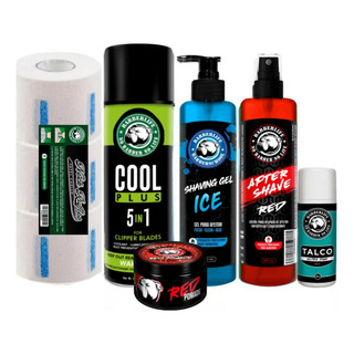 Kit Barber 6 Pz Shaving+after+cool+talco+pomade+papel Kit Barber 6 Pz Shaving+after+cool+talco+pomade+papel