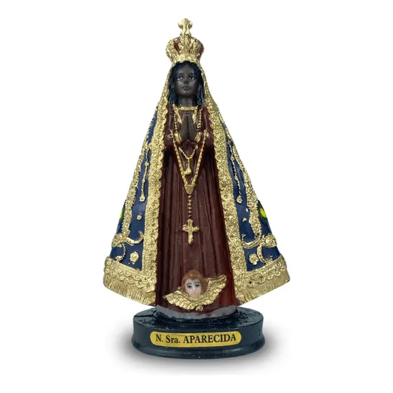 Imagem Nossa Sra. Aparecida 14x5cm- Resina- Ref:15098