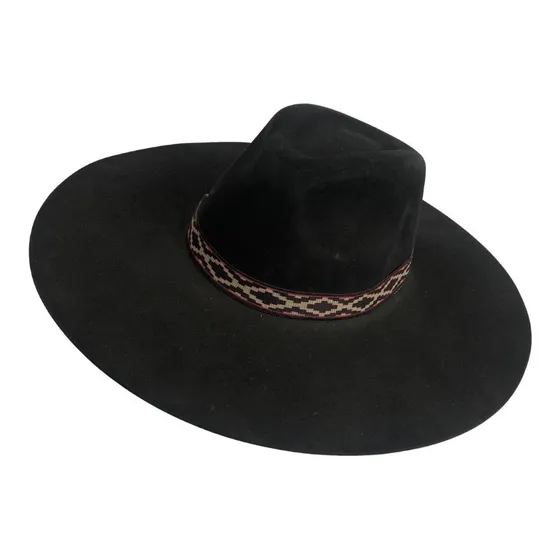 Chapéu Campeiro Preto Gaúcho Aba 12