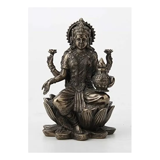 Estatuas Diseño Veronés Dios Hindú Lakshmi Sentado En Loto