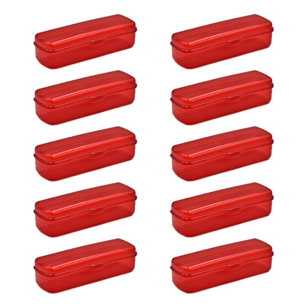 Estuche Lapicera Escolar 10 Piezas Color Rojo Estuche Lapicera Escolar 10 Piezas Color Rojo