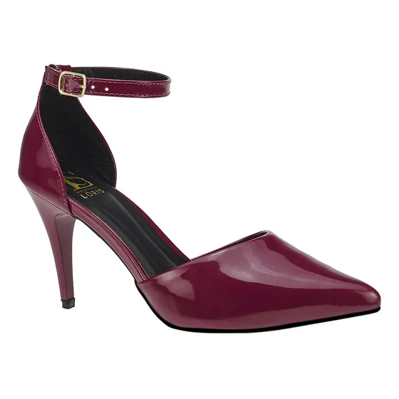 Sandália Bico Fino Stilleto Salto Scarpin Fivela Sapato 9000