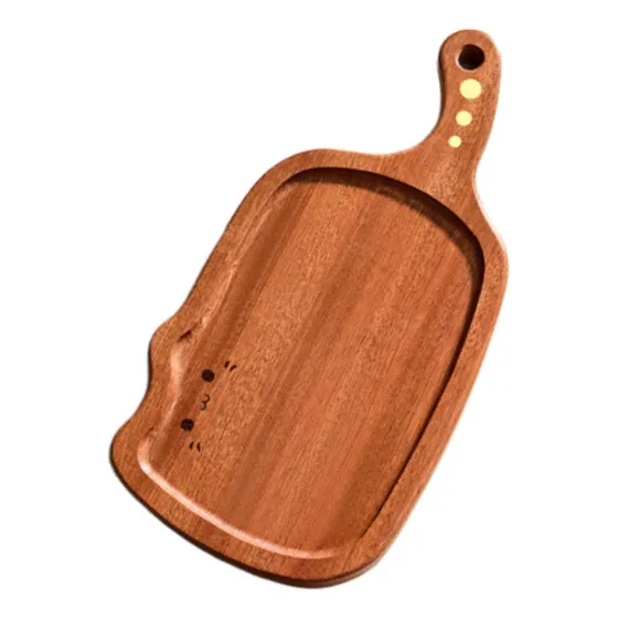 Plato De Postre De Madera, Plato De Secos, Vajilla, M